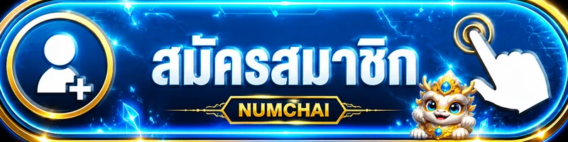 ปุ่มสมัครสมาชิกและทางเข้า NUMCHAI